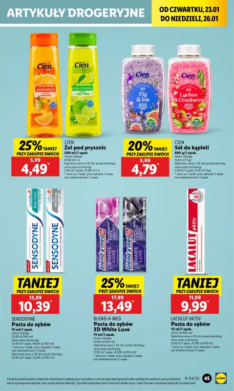 Lidl - gazetka promocyjna Oferta od czwartku od czwartku 23.01 do niedzieli 26.01 - strona 47