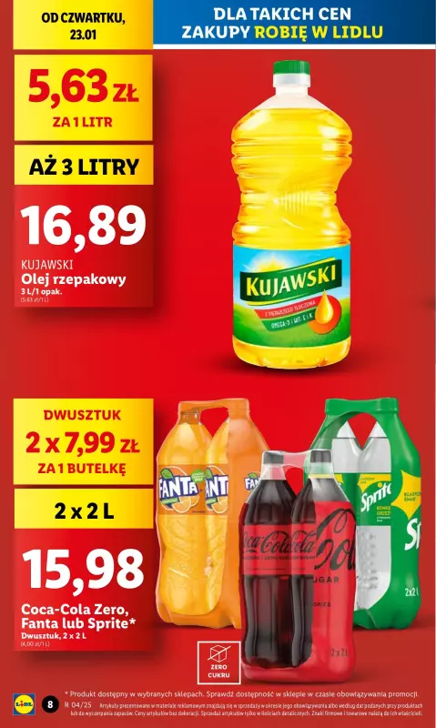 Lidl - gazetka promocyjna Oferta od czwartku od czwartku 23.01 do niedzieli 26.01 - strona 8