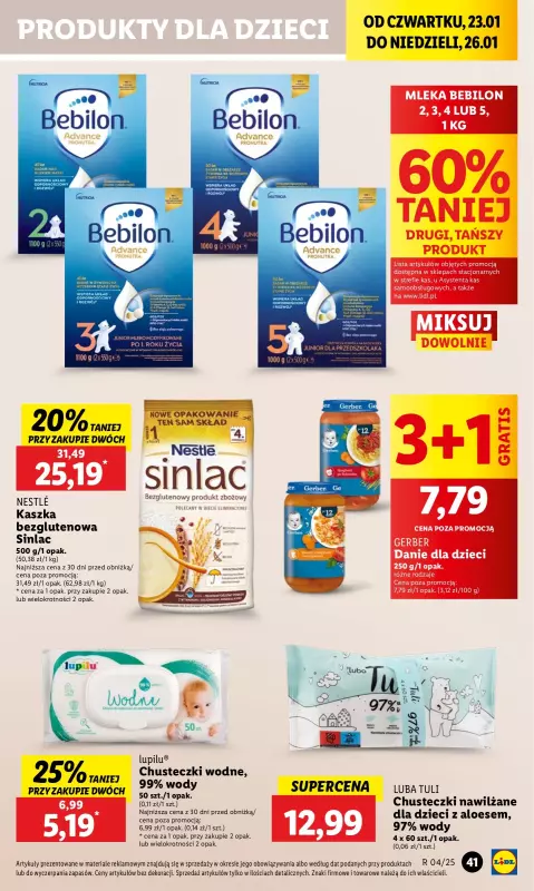 Lidl - gazetka promocyjna Oferta od czwartku od czwartku 23.01 do niedzieli 26.01 - strona 43