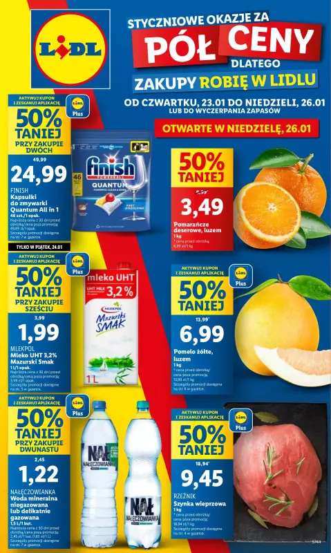 Lidl - gazetka promocyjna Oferta od czwartku od czwartku 23.01 do niedzieli 26.01