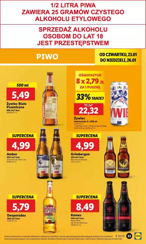 Lidl - gazetka promocyjna Oferta od czwartku od czwartku 23.01 do niedzieli 26.01 - strona 39