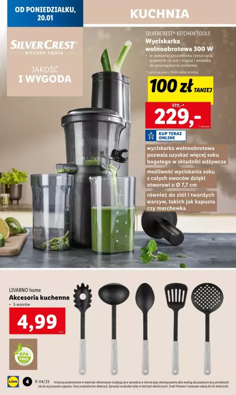 Lidl - gazetka promocyjna Katalog od poniedziałku 20.01 do niedzieli 26.01 - strona 4