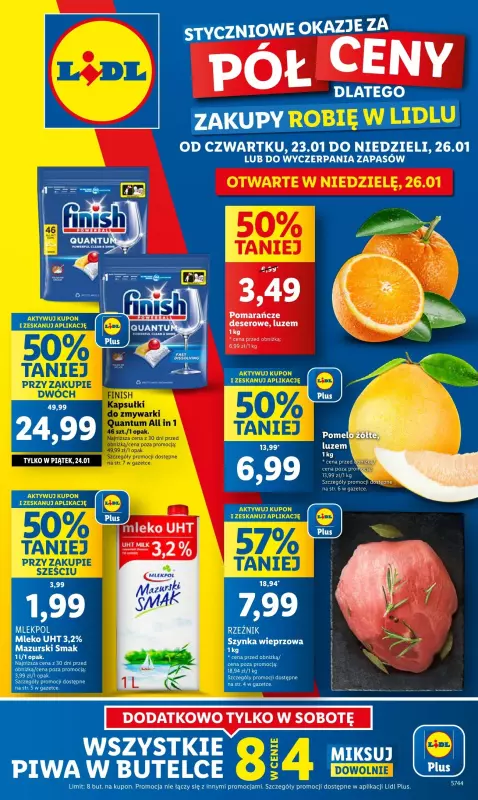 Lidl - gazetka promocyjna Oferta od czwartku od czwartku 23.01 do niedzieli 26.01