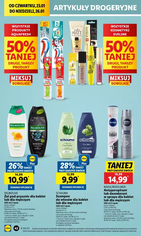 Lidl - gazetka promocyjna Oferta od czwartku od czwartku 23.01 do niedzieli 26.01 - strona 50