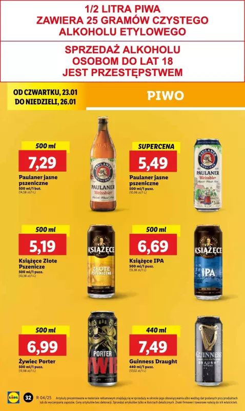 Lidl - gazetka promocyjna Oferta od czwartku od czwartku 23.01 do niedzieli 26.01 - strona 38