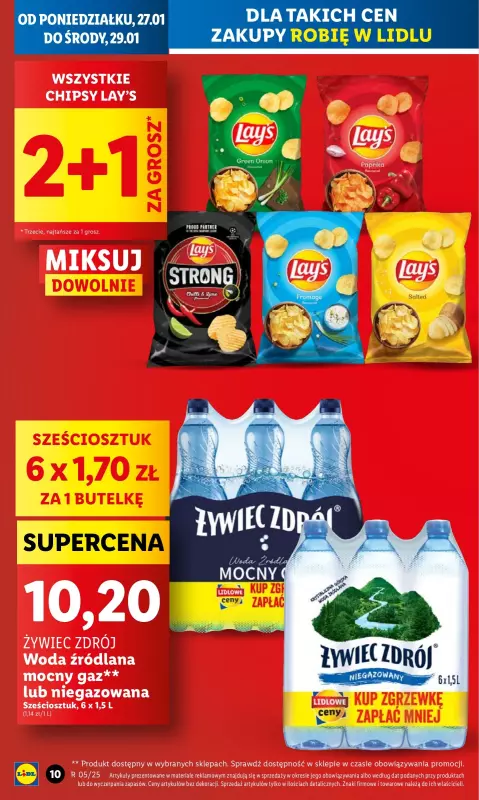 Lidl - gazetka promocyjna Oferta od poniedziałku od poniedziałku 27.01 do środy 29.01 - strona 10