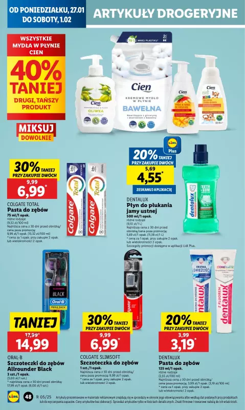 Lidl - gazetka promocyjna Oferta od poniedziałku od poniedziałku 27.01 do środy 29.01 - strona 54