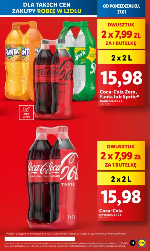 Lidl - gazetka promocyjna Oferta od poniedziałku od poniedziałku 27.01 do środy 29.01 - strona 11