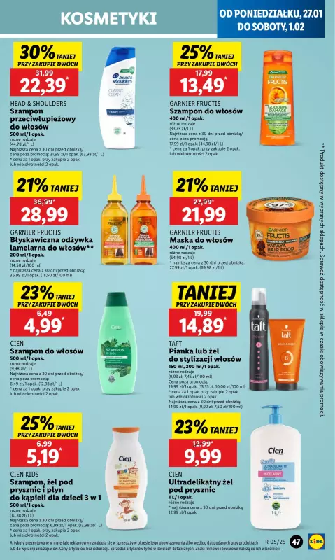 Lidl - gazetka promocyjna Oferta od poniedziałku od poniedziałku 27.01 do środy 29.01 - strona 53