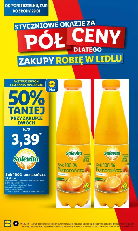 Lidl - gazetka promocyjna Oferta od poniedziałku od poniedziałku 27.01 do środy 29.01 - strona 6