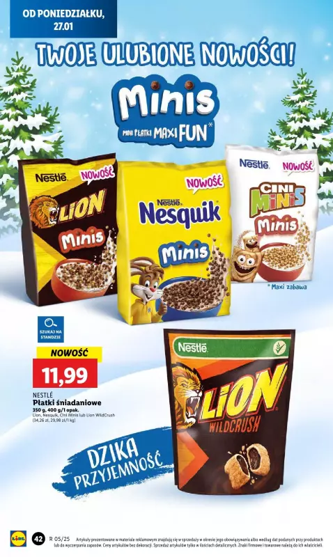 Lidl - gazetka promocyjna Oferta od poniedziałku od poniedziałku 27.01 do środy 29.01 - strona 44