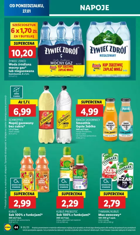 Lidl - gazetka promocyjna Oferta od poniedziałku od poniedziałku 27.01 do środy 29.01 - strona 50