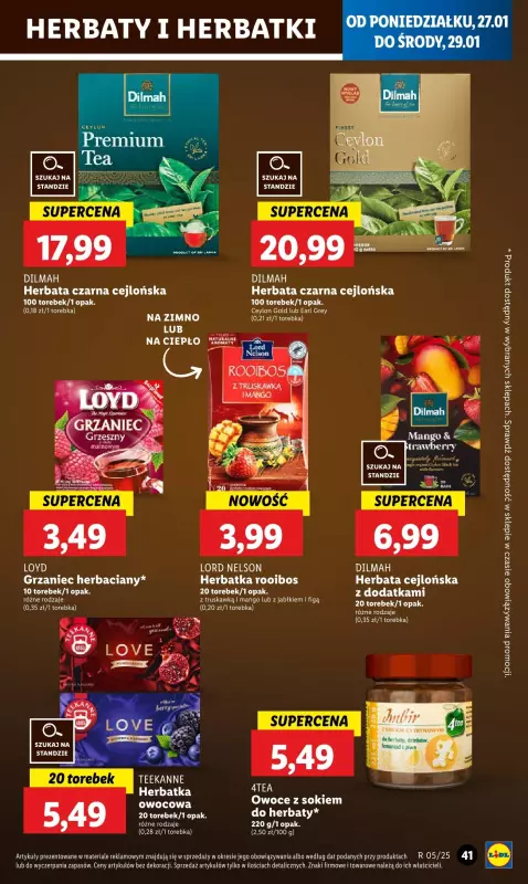 Lidl - gazetka promocyjna Oferta od poniedziałku od poniedziałku 27.01 do środy 29.01 - strona 43