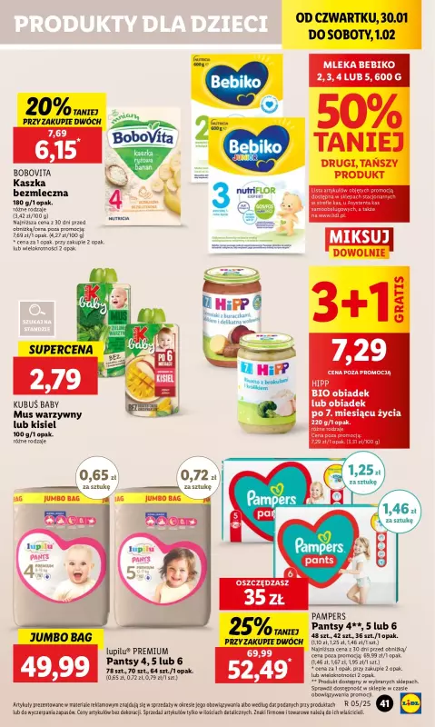 Lidl - gazetka promocyjna Oferta od czwartku od czwartku 30.01 do soboty 01.02 - strona 47