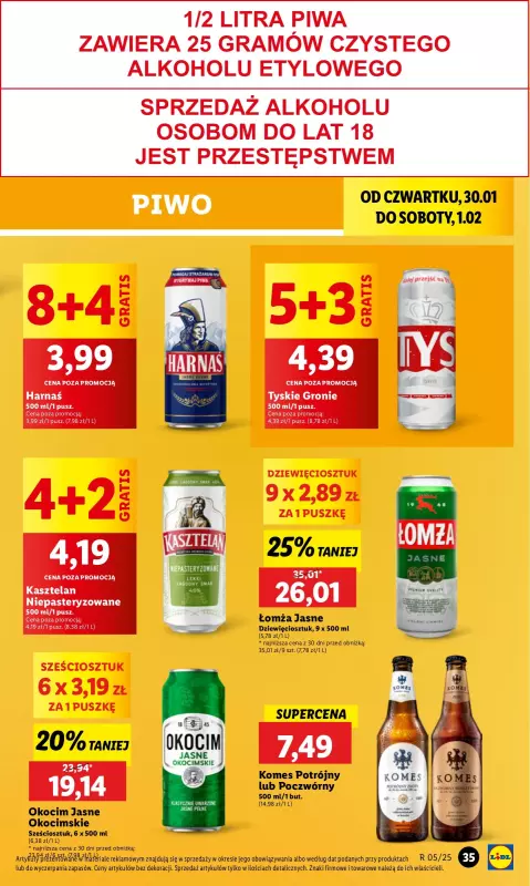 Lidl - gazetka promocyjna Oferta od czwartku od czwartku 30.01 do soboty 01.02 - strona 39