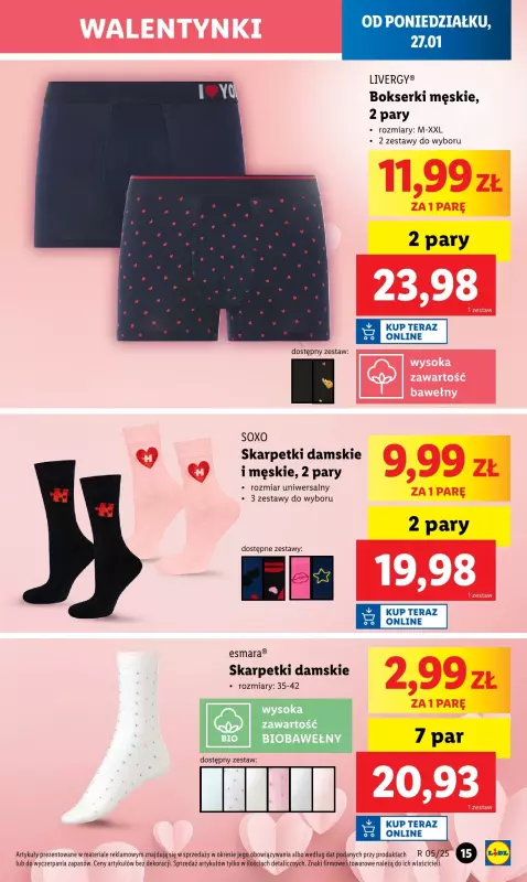 Lidl - gazetka promocyjna Katalog od poniedziałku 27.01 do soboty 01.02 - strona 15