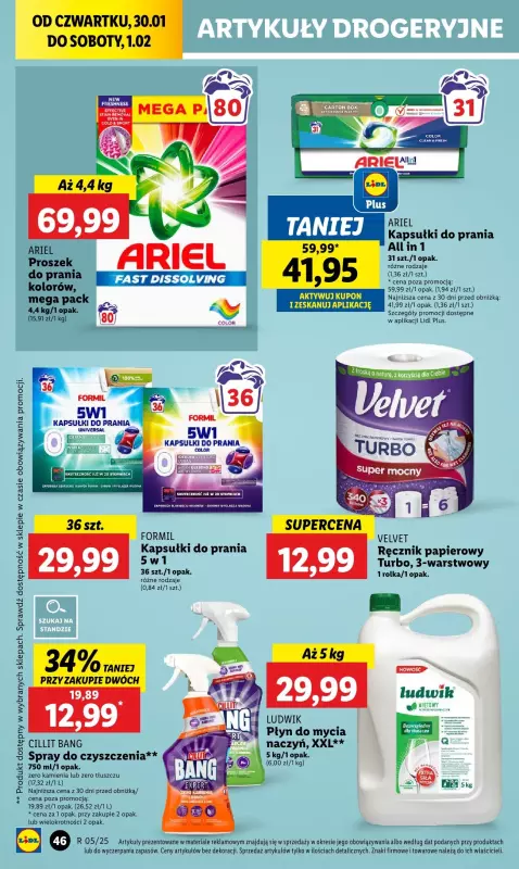 Lidl - gazetka promocyjna Oferta od czwartku od czwartku 30.01 do soboty 01.02 - strona 56