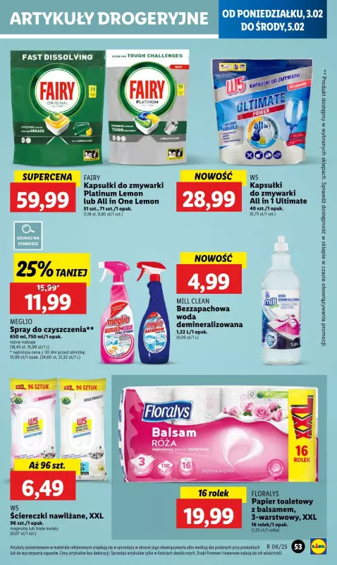 Lidl - gazetka promocyjna Oferta od poniedziałku od poniedziałku 03.02 do środy 05.02 - strona 57