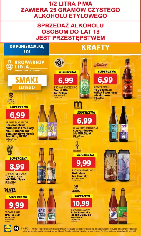 Lidl - gazetka promocyjna Oferta od poniedziałku od poniedziałku 03.02 do środy 05.02 - strona 46