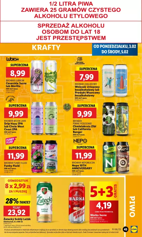 Lidl - gazetka promocyjna Oferta od poniedziałku od poniedziałku 03.02 do środy 05.02 - strona 47