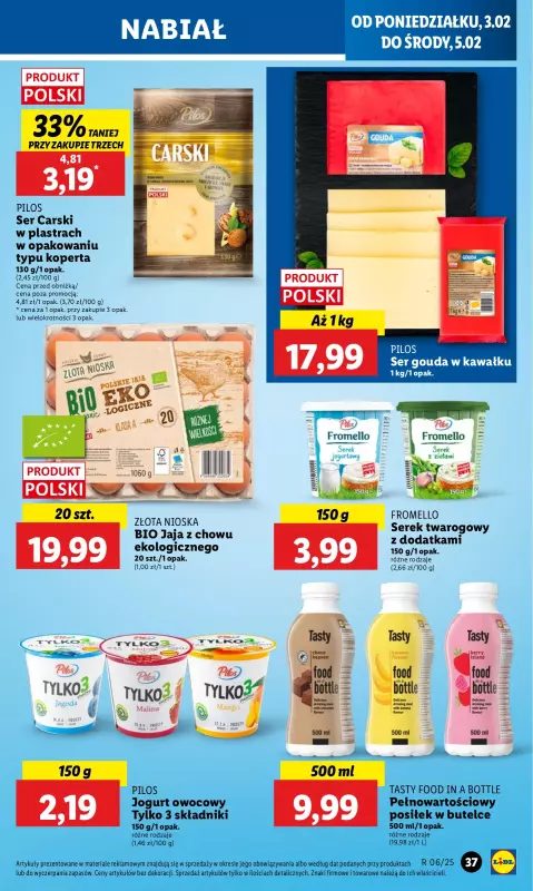 Lidl - gazetka promocyjna Oferta od poniedziałku od poniedziałku 03.02 do środy 05.02 - strona 39