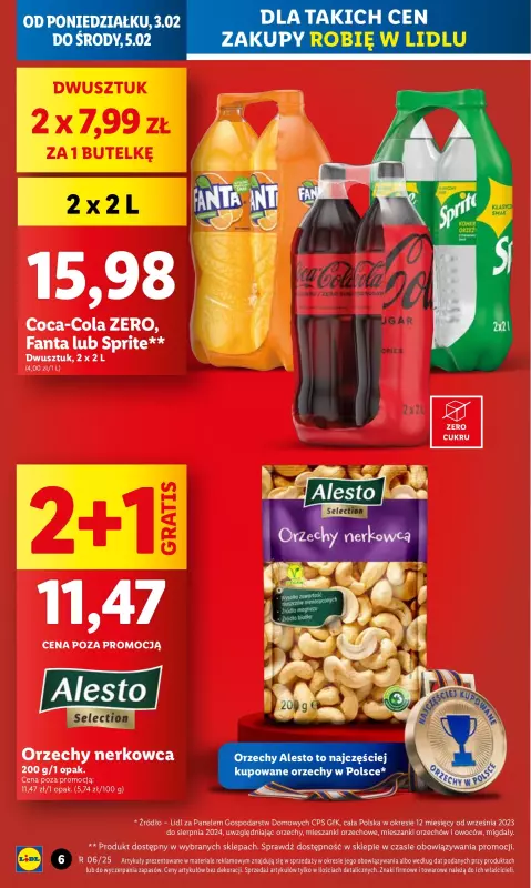 Lidl - gazetka promocyjna Oferta od poniedziałku od poniedziałku 03.02 do środy 05.02 - strona 6