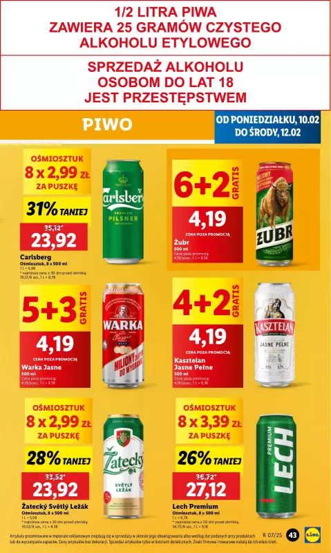 Lidl - gazetka promocyjna Oferta od poniedziałku od poniedziałku 10.02 do środy 12.02 - strona 47