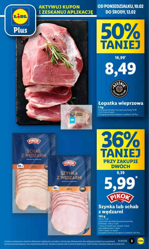 Lidl - gazetka promocyjna Oferta od poniedziałku od poniedziałku 10.02 do środy 12.02 - strona 3