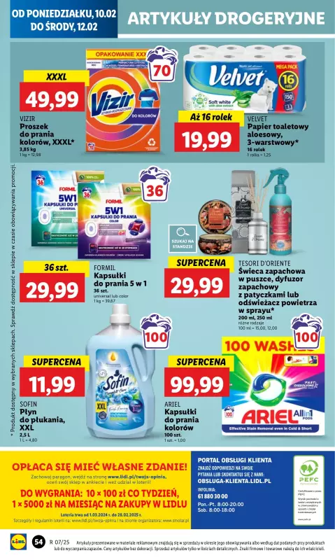 Lidl - gazetka promocyjna Oferta od poniedziałku od poniedziałku 10.02 do środy 12.02 - strona 60