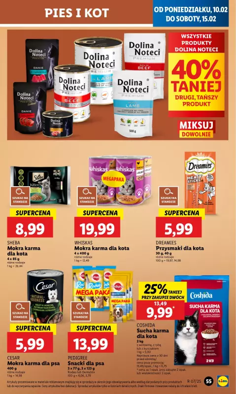 Lidl - gazetka promocyjna Oferta od poniedziałku od poniedziałku 10.02 do środy 12.02 - strona 55