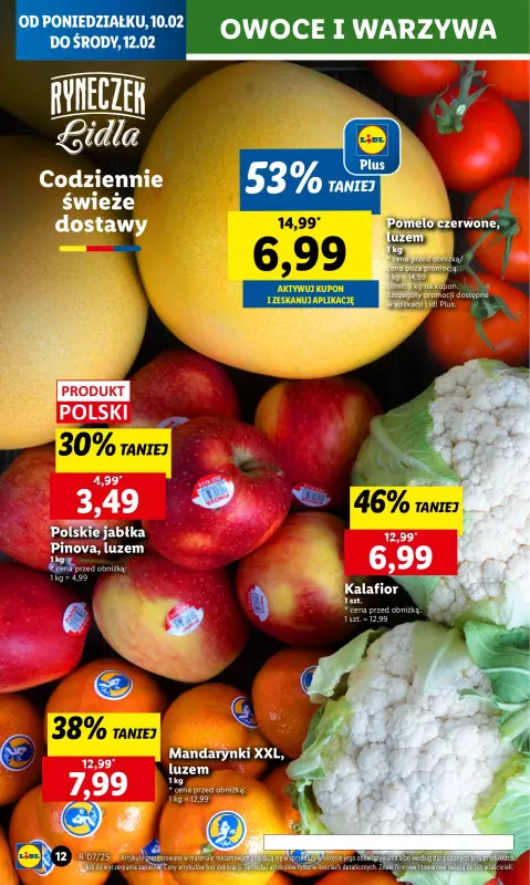 Lidl - gazetka promocyjna Oferta od poniedziałku od poniedziałku 10.02 do środy 12.02 - strona 12