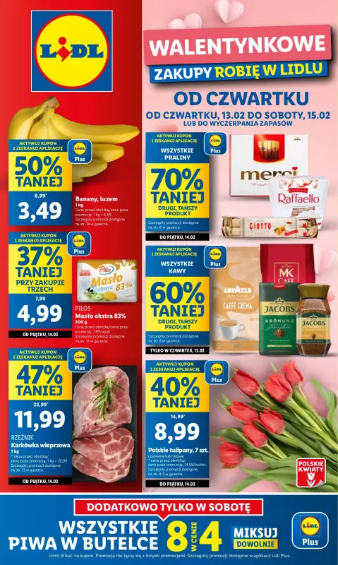 Lidl - gazetka promocyjna Oferta od czwartku od czwartku 13.02 do soboty 15.02