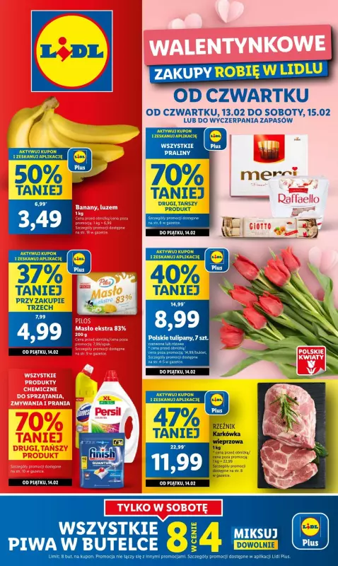 Lidl - gazetka promocyjna Oferta od czwartku od czwartku 13.02 do soboty 15.02