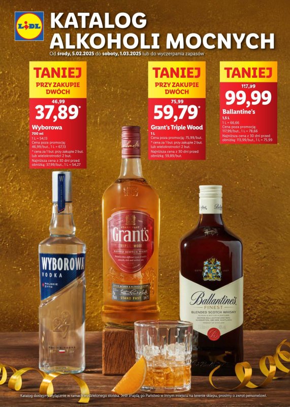 Lidl - gazetka promocyjna Katalog alkoholi mocnych od piątku 14.02 do soboty 01.03