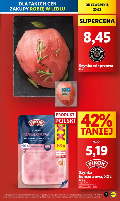 Lidl - gazetka promocyjna Oferta od czwartku od czwartku 20.02 do soboty 22.02 - strona 7