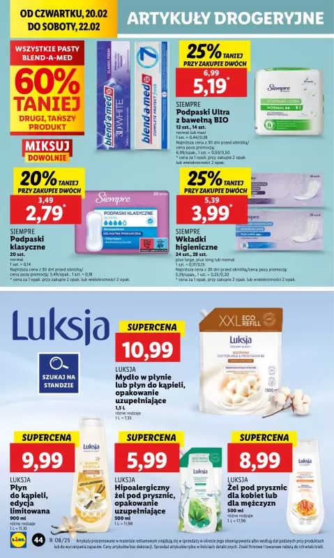 Lidl - gazetka promocyjna Oferta od czwartku od czwartku 20.02 do soboty 22.02 - strona 50