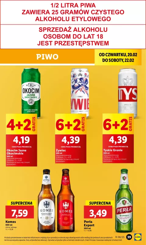 Lidl - gazetka promocyjna Oferta od czwartku od czwartku 20.02 do soboty 22.02 - strona 45