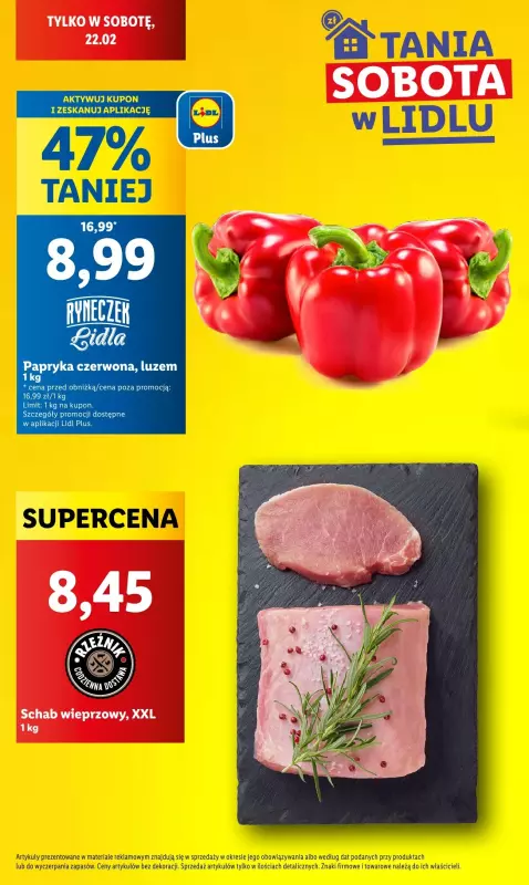 Lidl - gazetka promocyjna Tania sobota w Lidlu! od soboty 22.02 do soboty 22.02 - strona 3