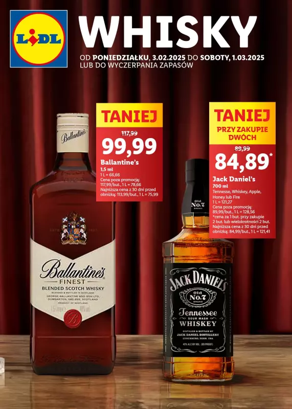 Lidl - gazetka promocyjna Whisky na każdą okazję od niedzieli 23.02 do soboty 01.03