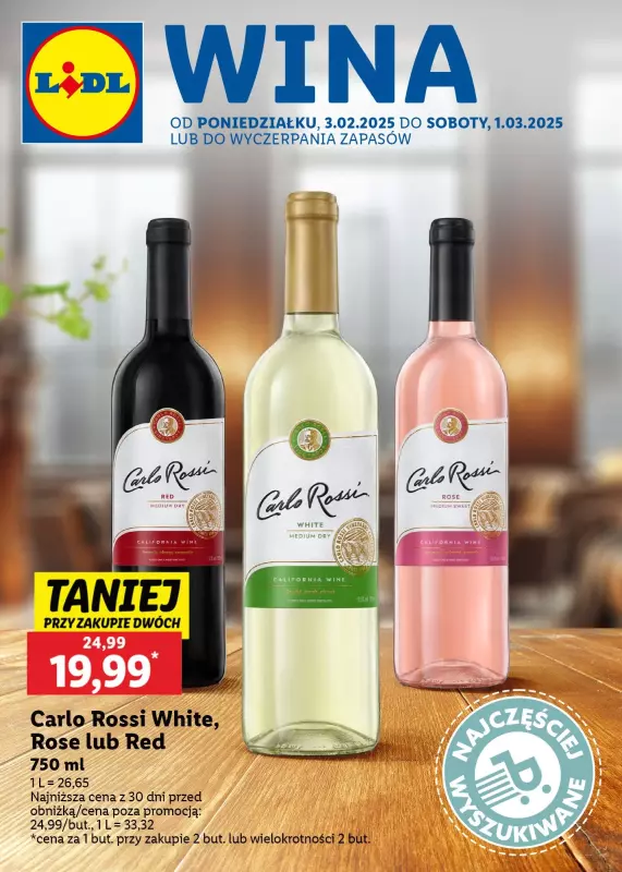 Lidl - gazetka promocyjna Winnica - super oferty od niedzieli 23.02 do soboty 01.03