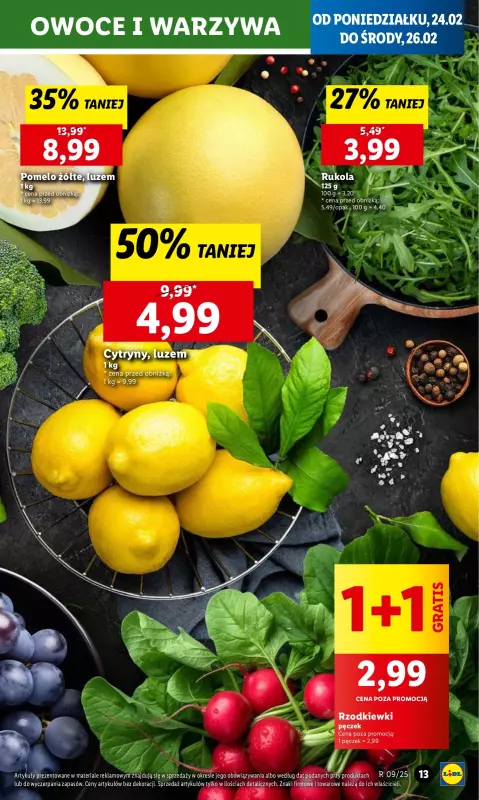 Lidl - gazetka promocyjna Oferta od poniedziałku od poniedziałku 24.02 do środy 26.02 - strona 13