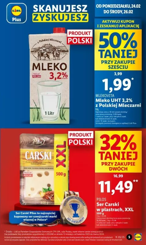 Lidl - gazetka promocyjna Oferta od poniedziałku od poniedziałku 24.02 do środy 26.02 - strona 5