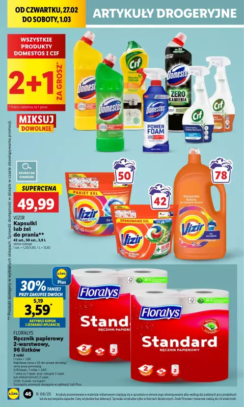 Lidl - gazetka promocyjna Oferta od czwartku od czwartku 27.02 do soboty 01.03 - strona 52