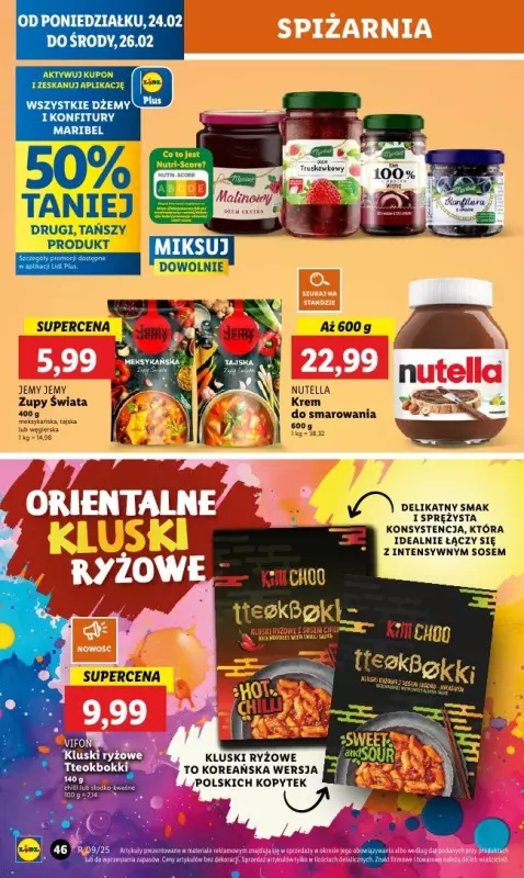 Lidl - gazetka promocyjna Oferta od poniedziałku od poniedziałku 24.02 do środy 26.02 - strona 50