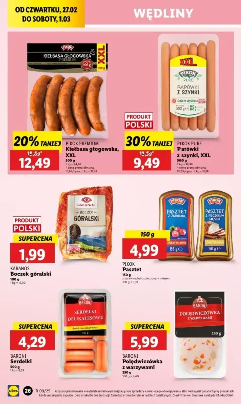 Lidl - gazetka promocyjna Oferta od czwartku od czwartku 27.02 do soboty 01.03 - strona 32