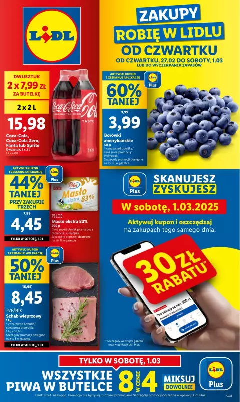 Lidl - gazetka promocyjna Oferta od czwartku od czwartku 27.02 do soboty 01.03