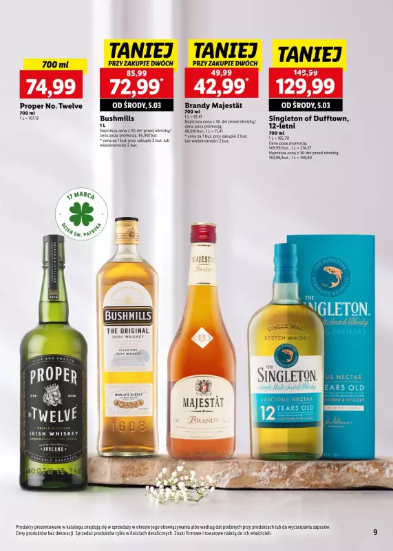 Lidl - gazetka promocyjna Katalog alkoholi mocnych od poniedziałku 03.03 do soboty 29.03 - strona 9