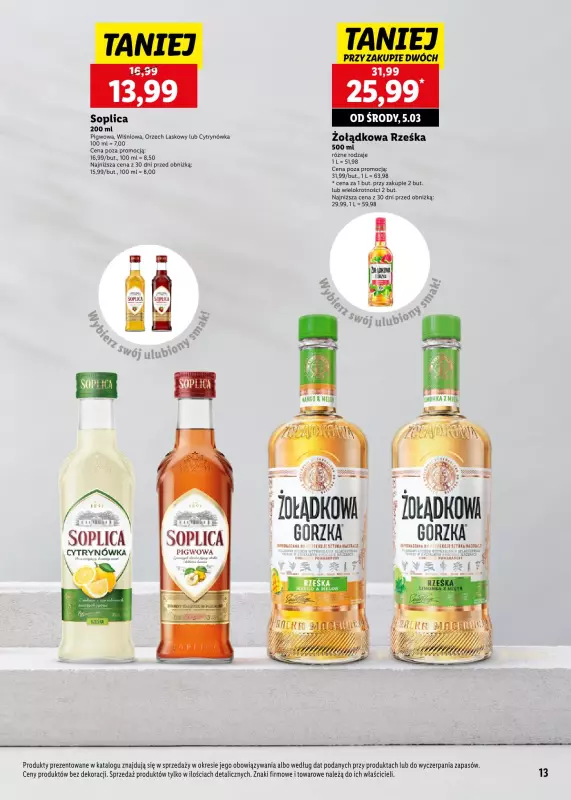 Lidl - gazetka promocyjna Katalog alkoholi mocnych od poniedziałku 03.03 do soboty 29.03 - strona 13