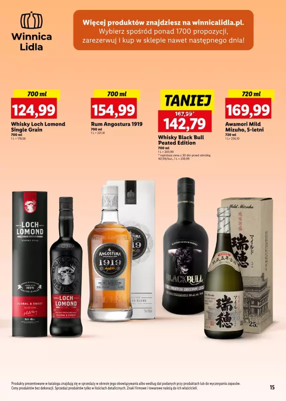 Lidl - gazetka promocyjna Katalog alkoholi mocnych od poniedziałku 03.03 do soboty 29.03 - strona 15