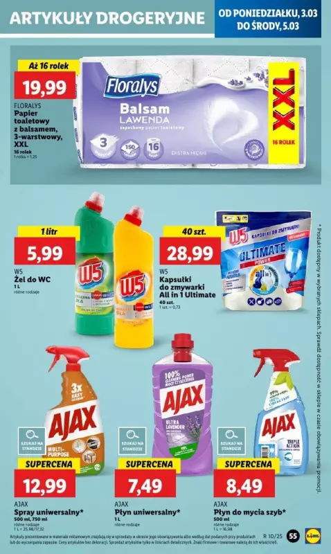 Lidl - gazetka promocyjna Oferta od poniedziałku od poniedziałku 03.03 do środy 05.03 - strona 61